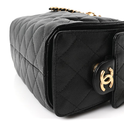 Chanel Caviar Quilted Mini Chanel 25 Handbag Black 10 of 10