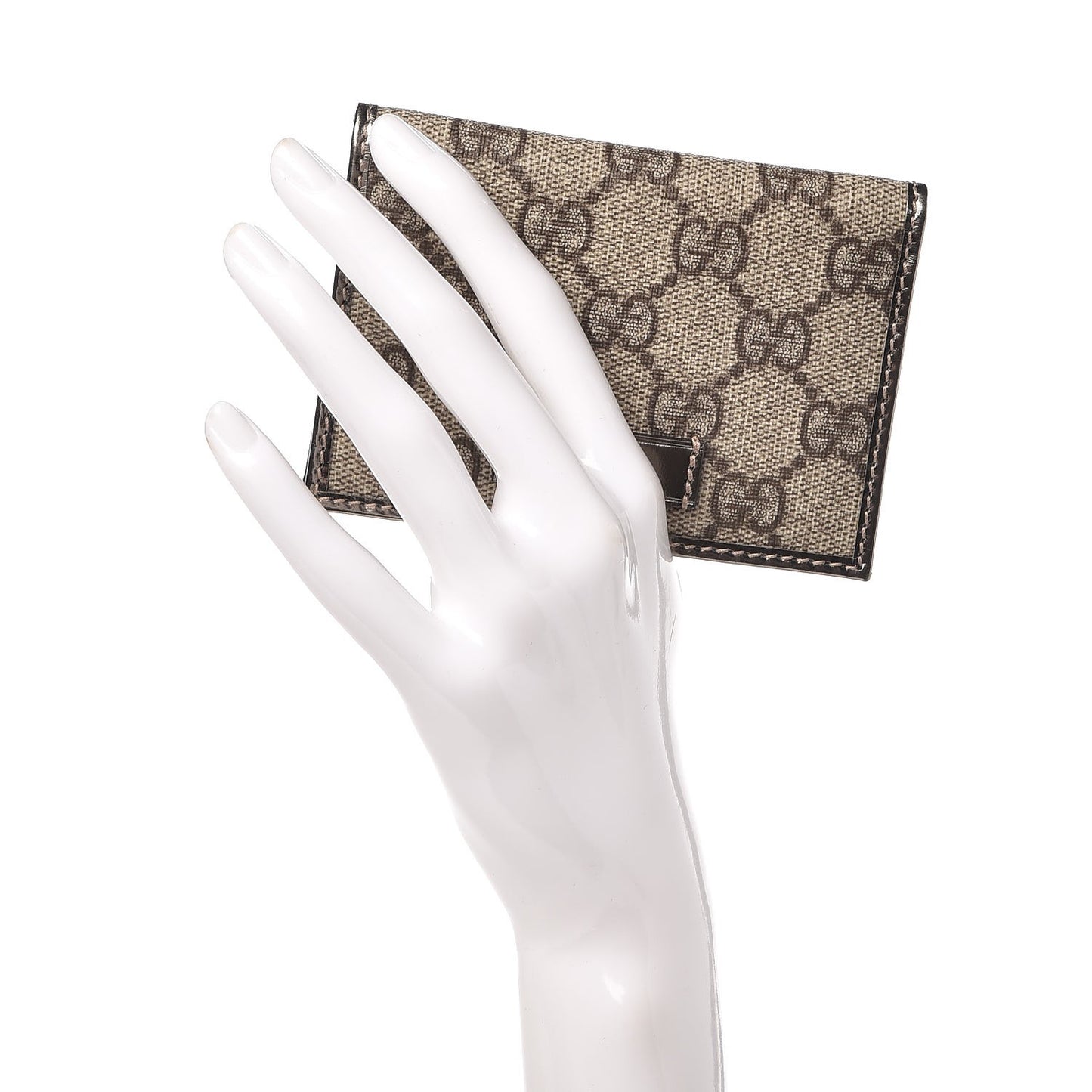 GG Plus Monogram Joy ID Card Wallet Gold