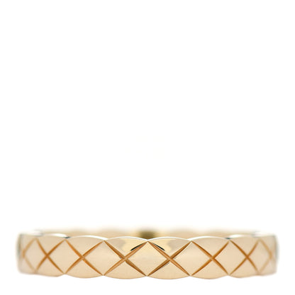 Chanel 18K Yellow Gold Mini Coco Crush Ring 56 7.5 3 of 6
