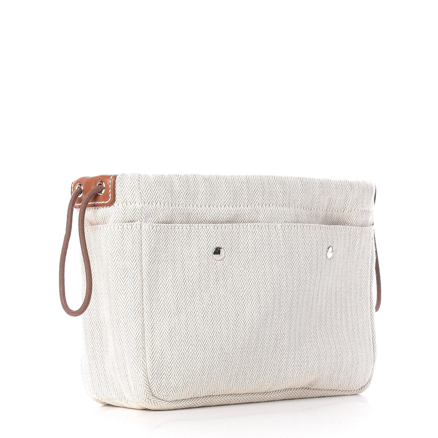 Hermes Canvas Barenia Fourbi 20 PM Pouch Naturel Fauve 3 of 9