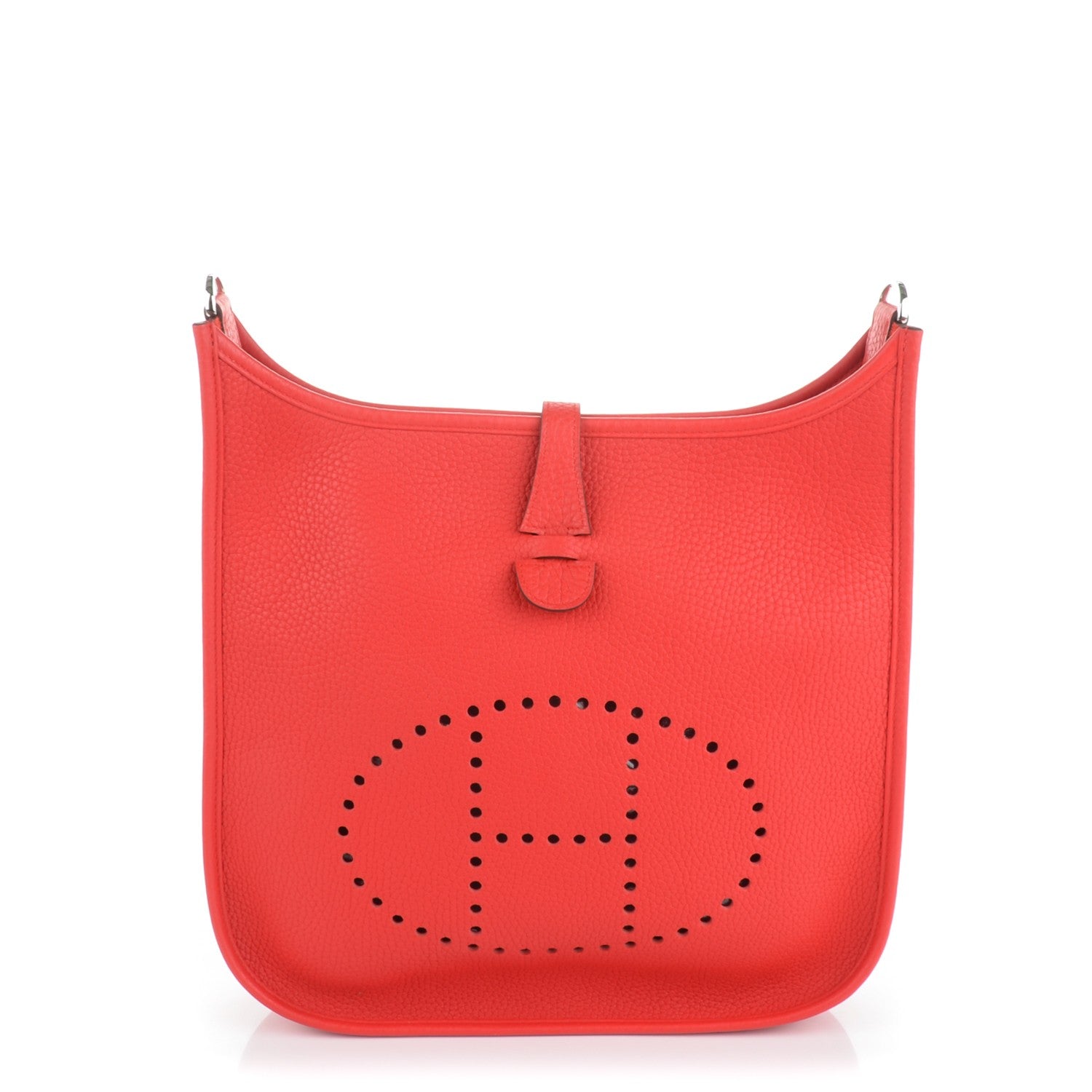 Hermes Taurillon Clemence Evelyne III PM Rouge Tomate 1 of 7