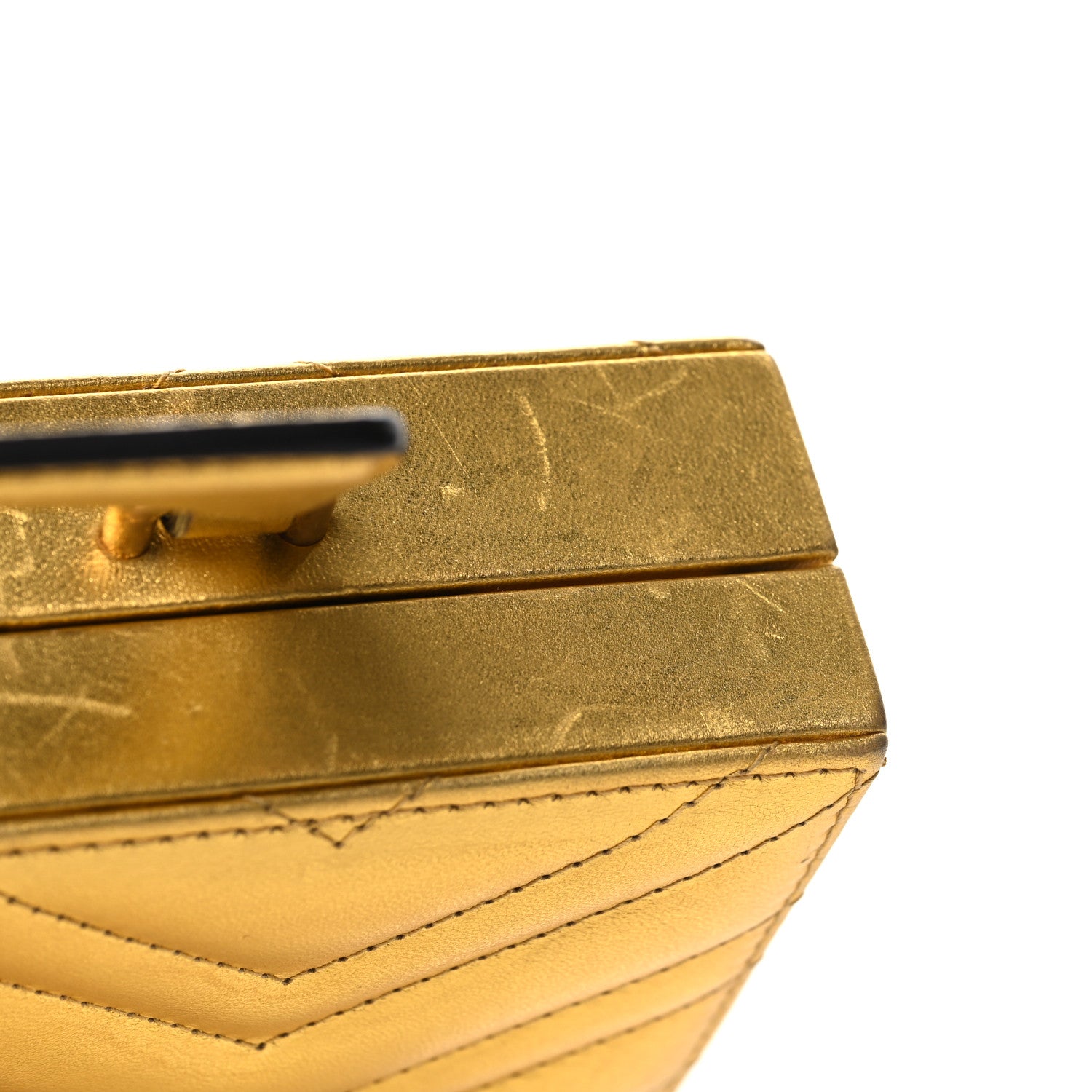 Gucci Metallic Nappa Matelasse Broadway Top Handle Bag Gold 12 of 12
