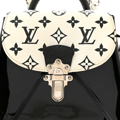 Louis Vuitton Patent Monogram Hot Springs Backpack Black White 8 of 15