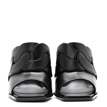Hermes Nappa Hanna 95 Sandal 36.5 Black 2 of 9