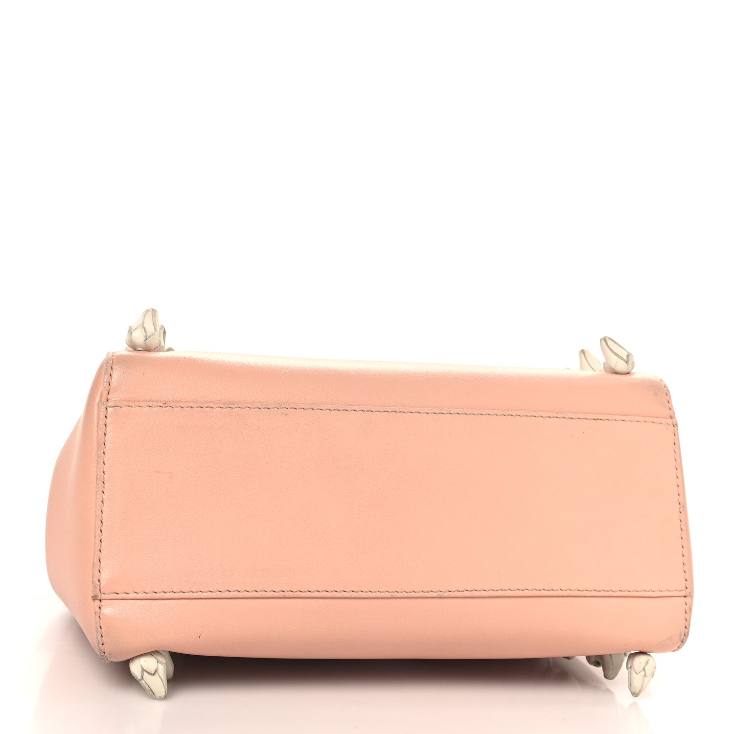 Fendi Nappa Rosebud Mini Peekaboo Iconic Satchel Baby Pink 4 of 11
