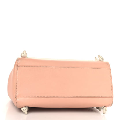 Fendi Nappa Rosebud Mini Peekaboo Iconic Satchel Baby Pink 4 of 11