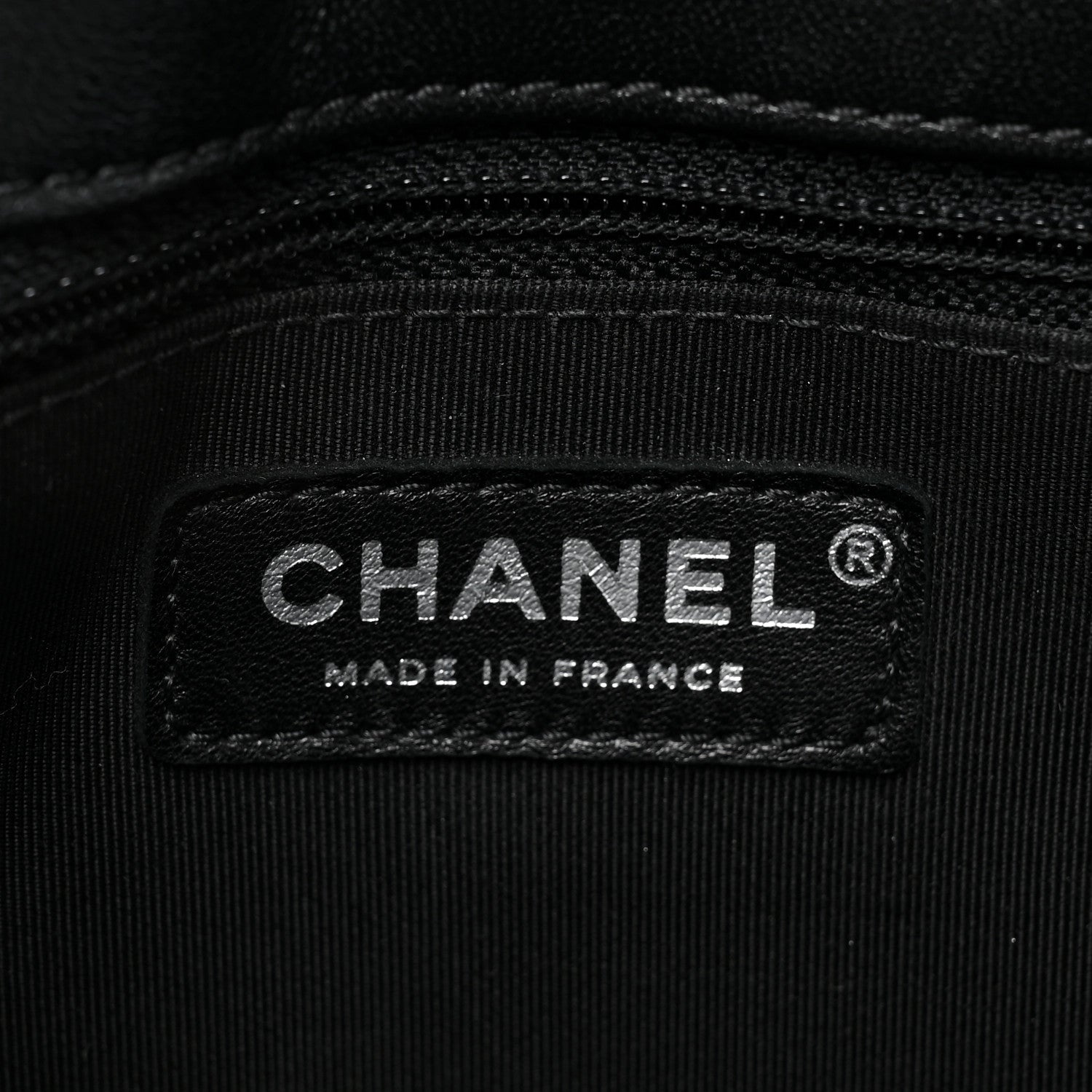 Chanel Sheepskin Quilted Mademoiselle Vintage Shopping Tote Black 8 of 11