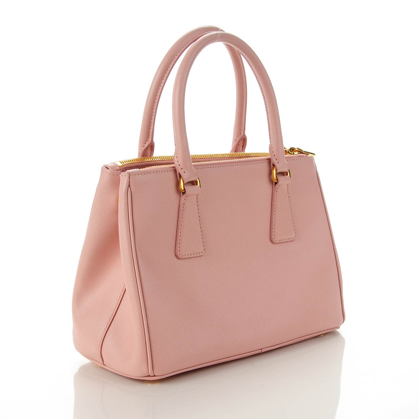 Saffiano Mini Galleria Double Zip Tote Orchidea