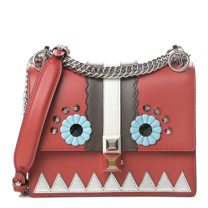 Fendi Vitello Liberty Lucido Catalan Mirror Hypnoteyes Studded Small Kan I Shoulder Bag Bloody Mary Carbone Multicolor 1 of 11
