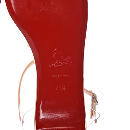 Christian Louboutin Patent PVC Nosy Flats 41.5 Nude Transparent 7 of 8