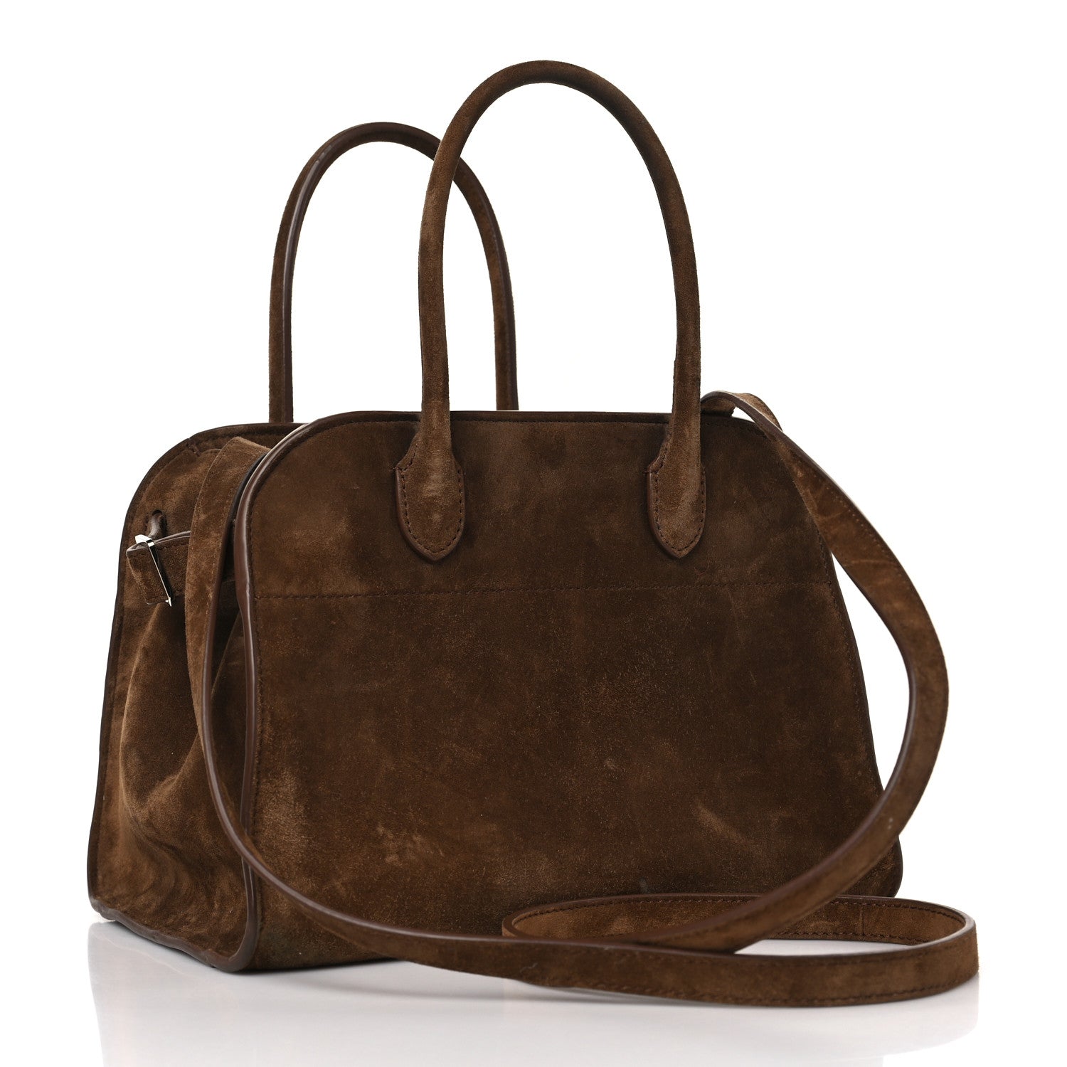 The Row Suede Soft Margaux 10 Bag Mocha 3 of 8