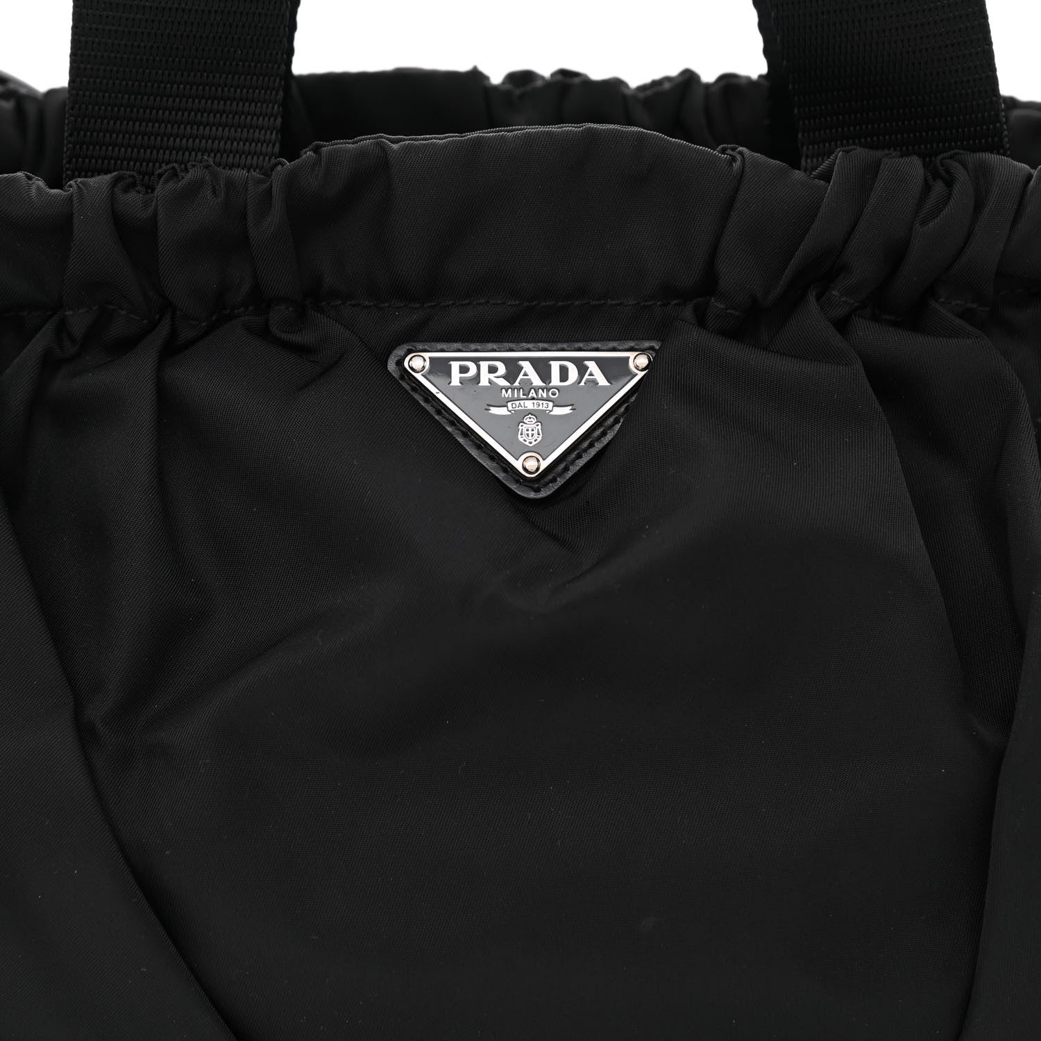 Prada Tessuto Nylon Shoulder Bag Black 8 of 14