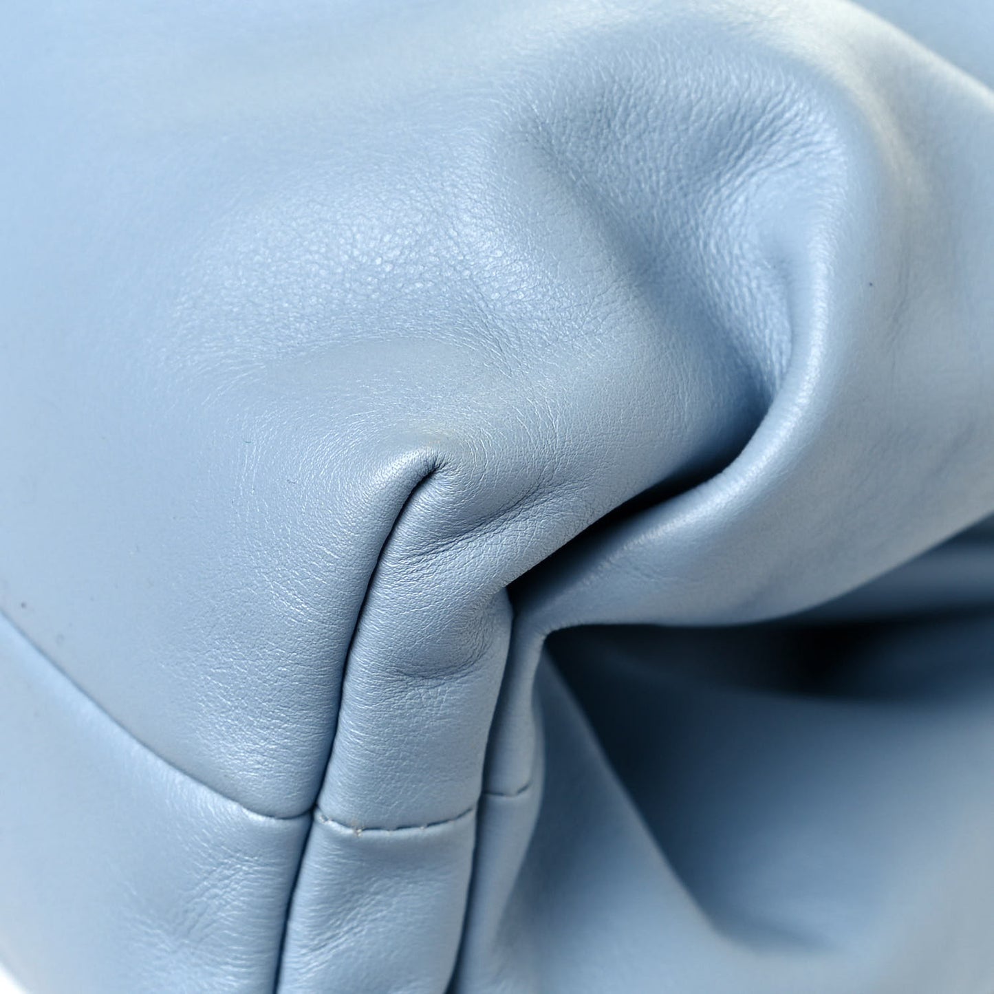 Smooth Butter Calf The Pouch Oversized Clutch Ice