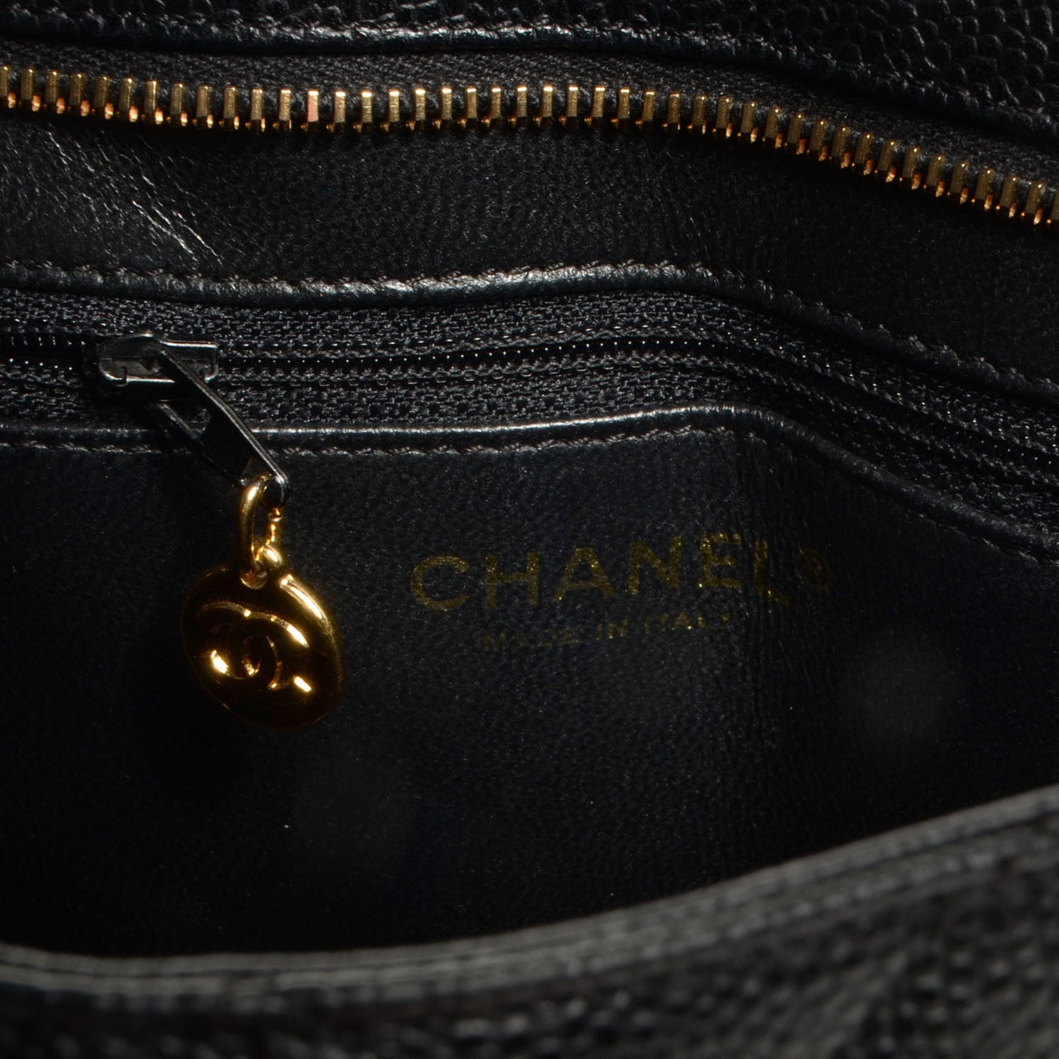 Chanel Caviar Medallion Tote Black 6 of 7
