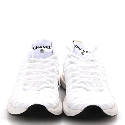 Chanel Fabric Logo Sneakers 37 White 3 of 9