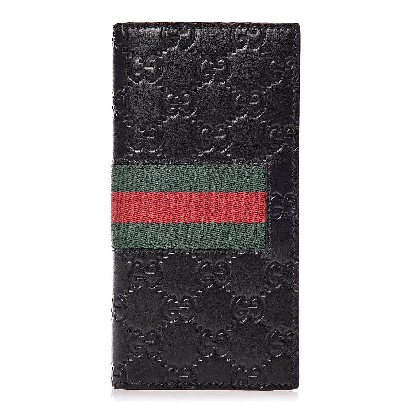 Guccissima Signature Web New Web Long Wallet Black