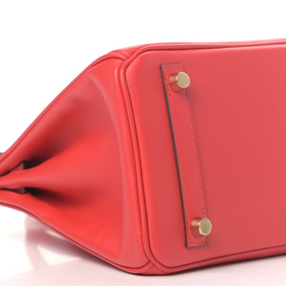Hermes Veau Jonathan Birkin 25 Rouge De Coeur 7 of 9