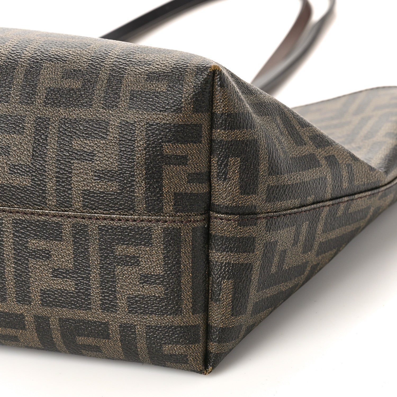 Fendi Zucca Spalmati Small Roll Tote Tobacco Moro 8 of 10