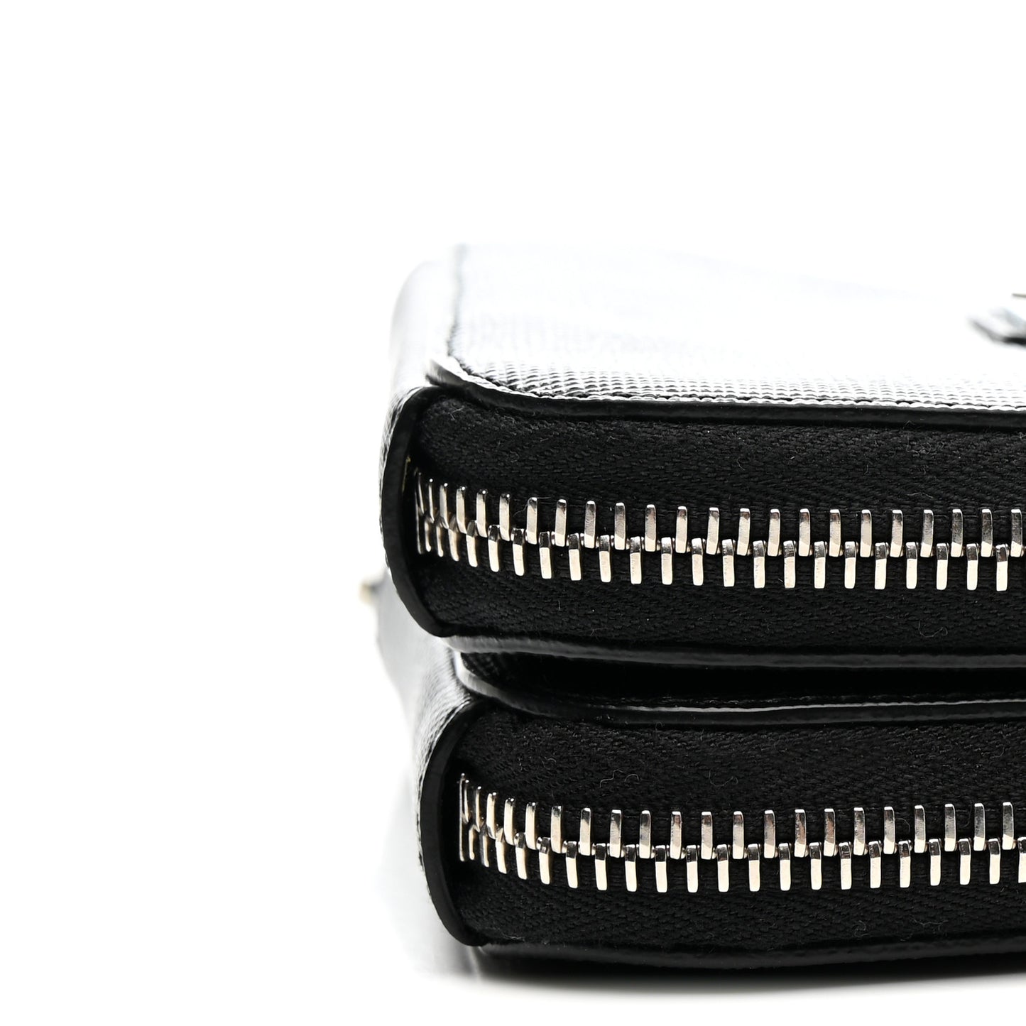 Saffiano Mini Triangle Crossbody Pouch Black