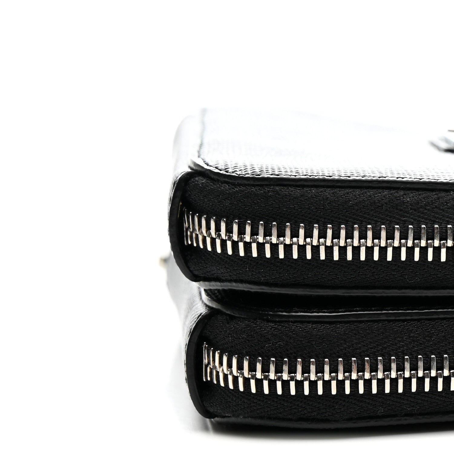 Prada Saffiano Mini Triangle Crossbody Pouch Black 11 of 16