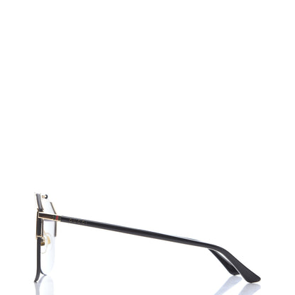 Gucci Metal Rimless Square Sunglasses GG0291S Blue Gold 2 of 7