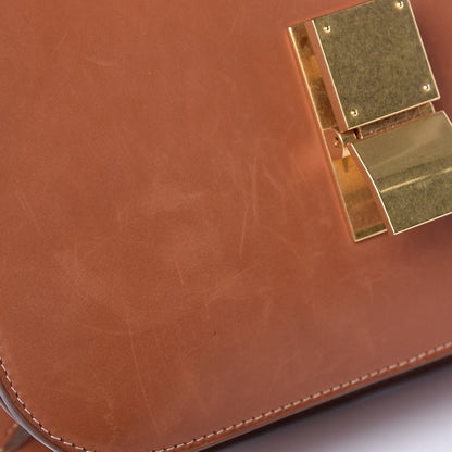 Celine Smooth Calfskin Medium Classic Box Flap Bag Camel 9 of 13