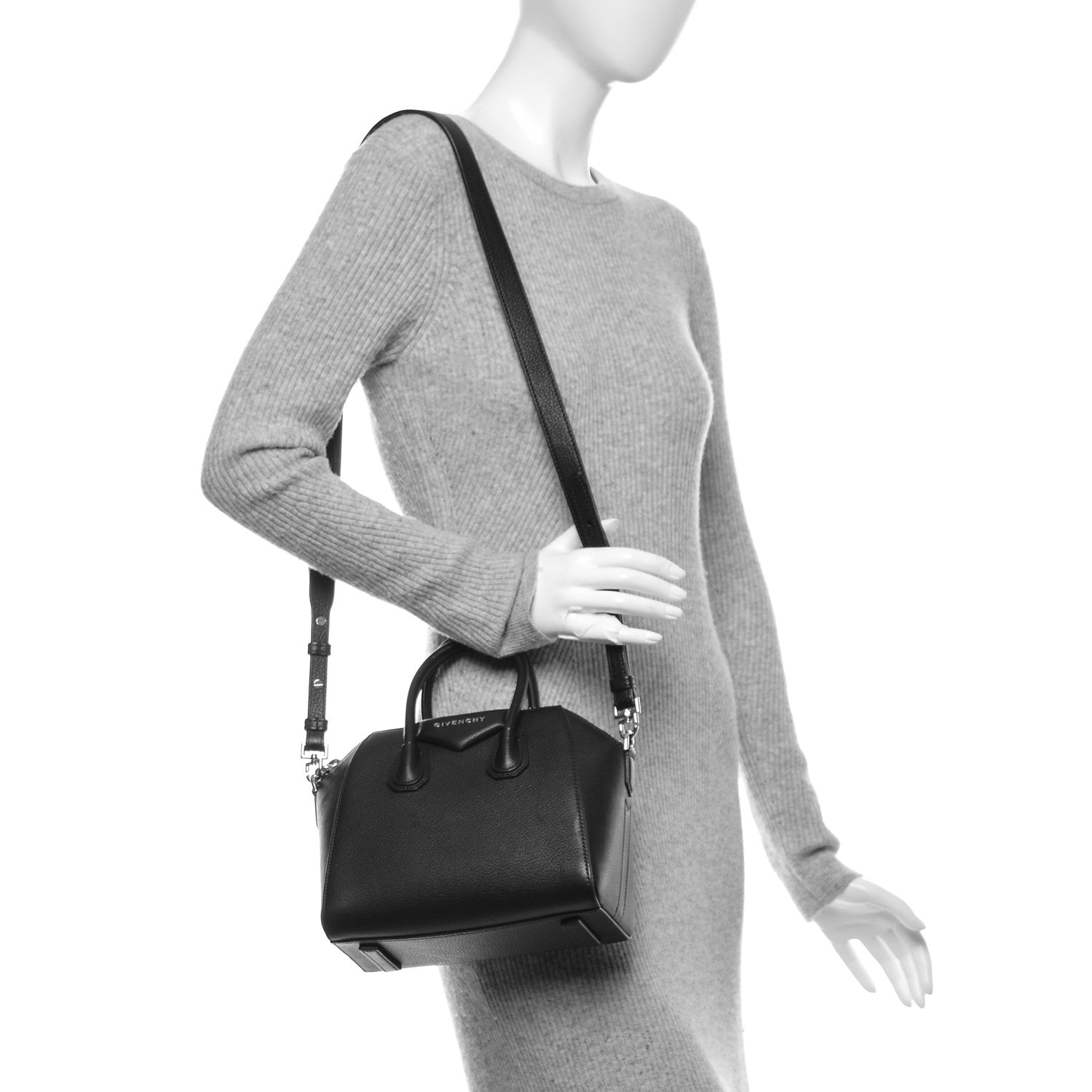 Givenchy Sugar Goatskin Mini Antigona Black 2 of 7