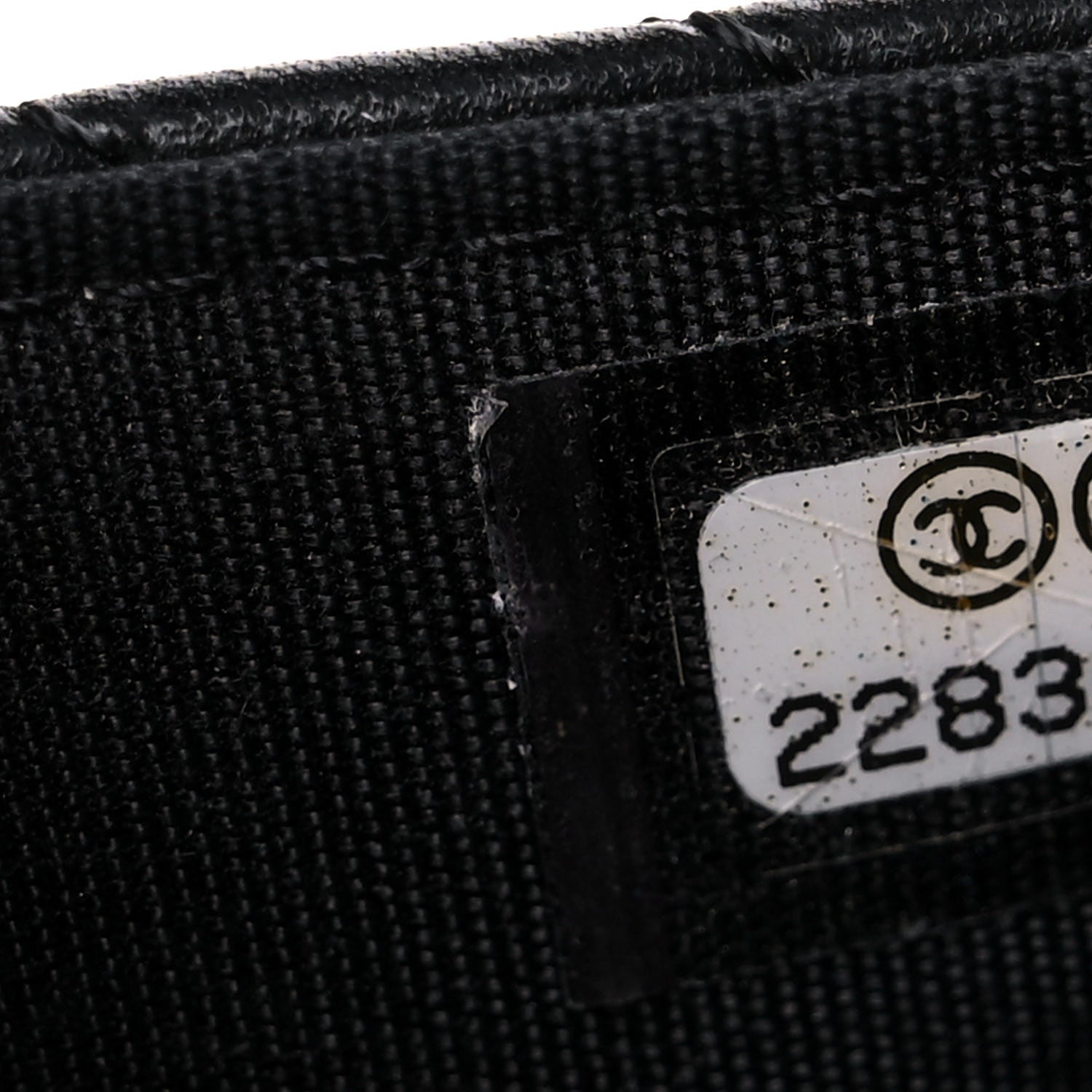 Chanel Calfskin Chevron Boy Wallet On Chain WOC Black 8 of 15