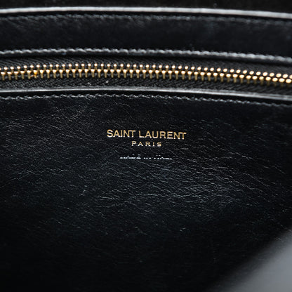 Saint Laurent Calfskin Small Monogram Cabas Black 7 of 7