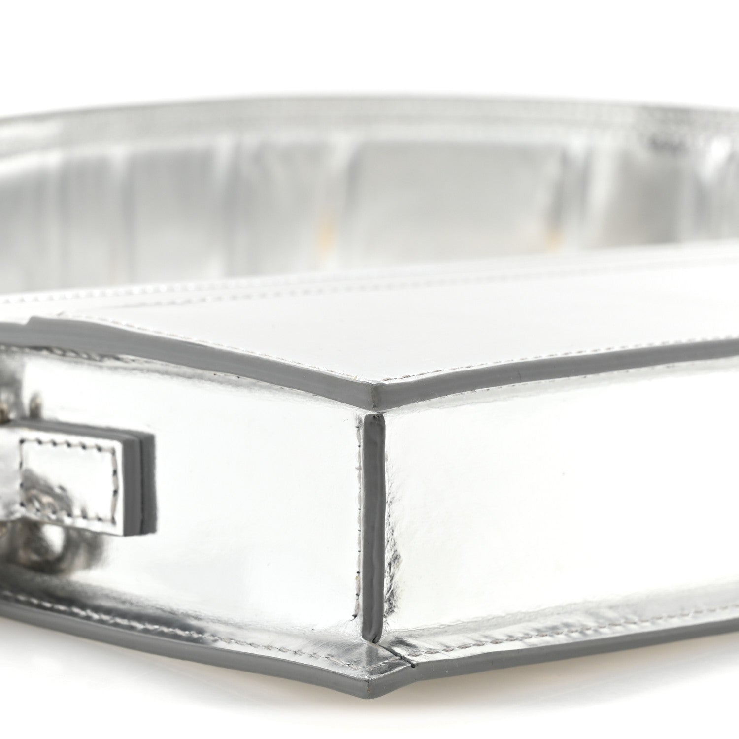 Jacquemus Metallic Calfskin Le Sac Ciuciu Silver 8 of 9