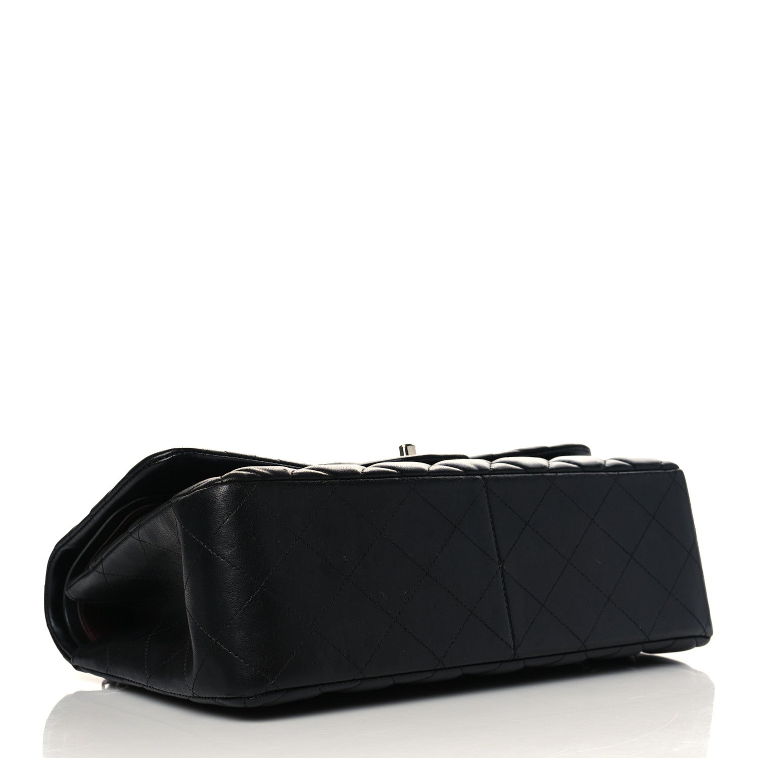 Chanel Lambskin Quilted Jumbo Double Flap Black 4 of 9