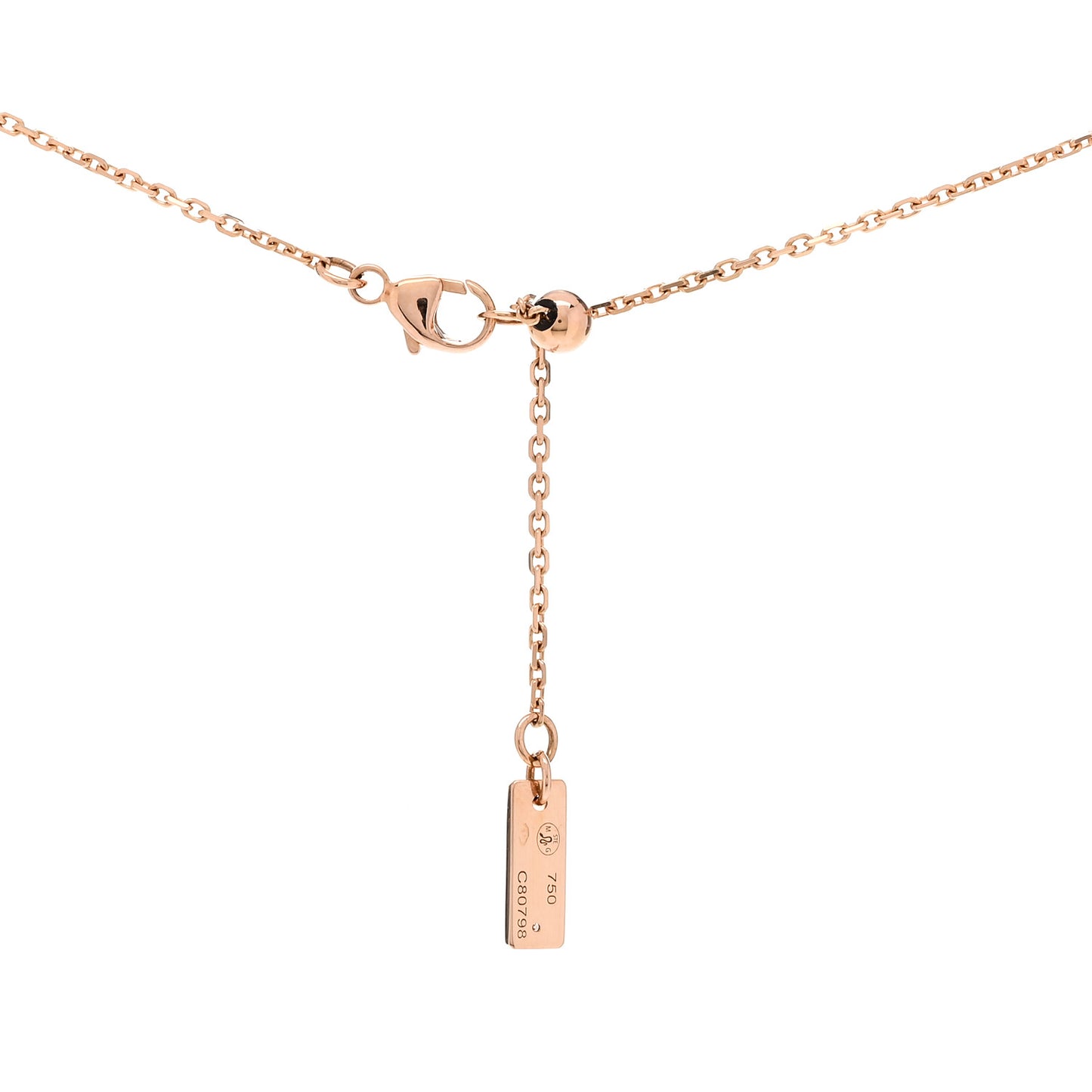 18K Rose Gold Diamond PM Lucky Move Pendant Necklace