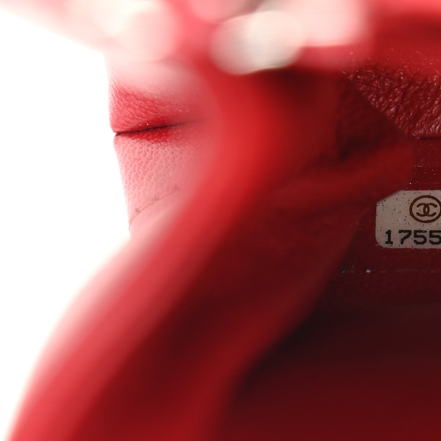 Chanel Lambskin Quilted Clutch With Chain Flap Red 7 of 10