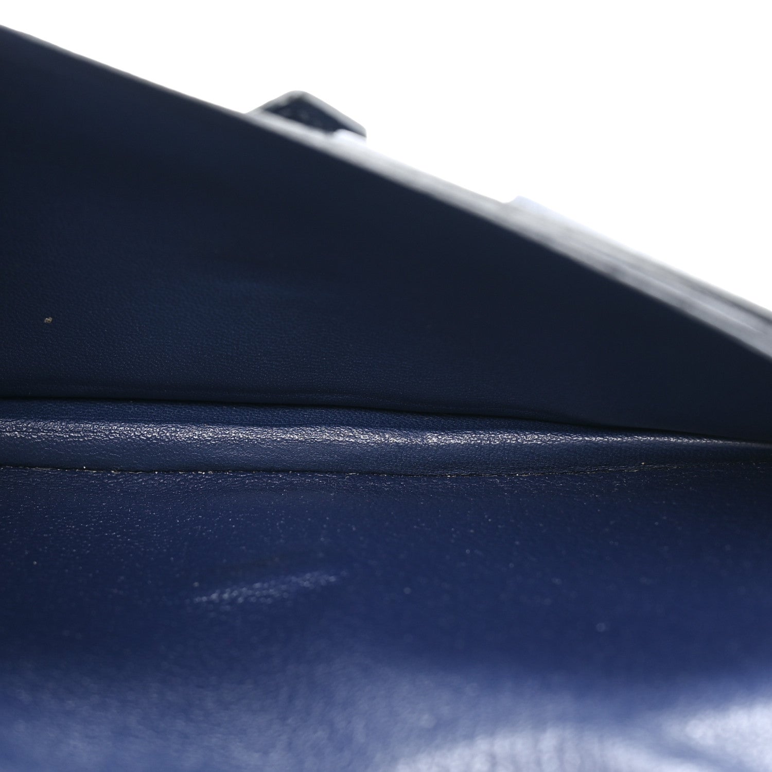Hermes Ostrich Bearn Wallet Bleu Iris 7 of 17