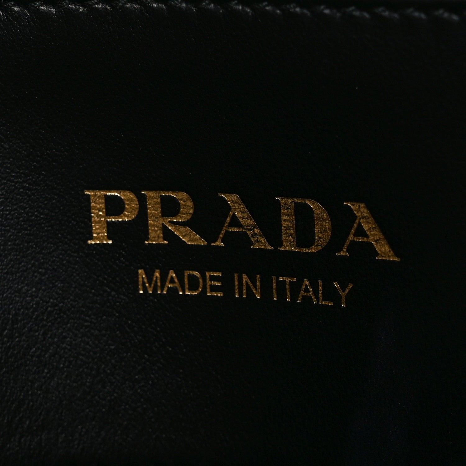 Prada Soft Calfskin Triangolo Symbole Embossed Small Tote Black 6 of 9