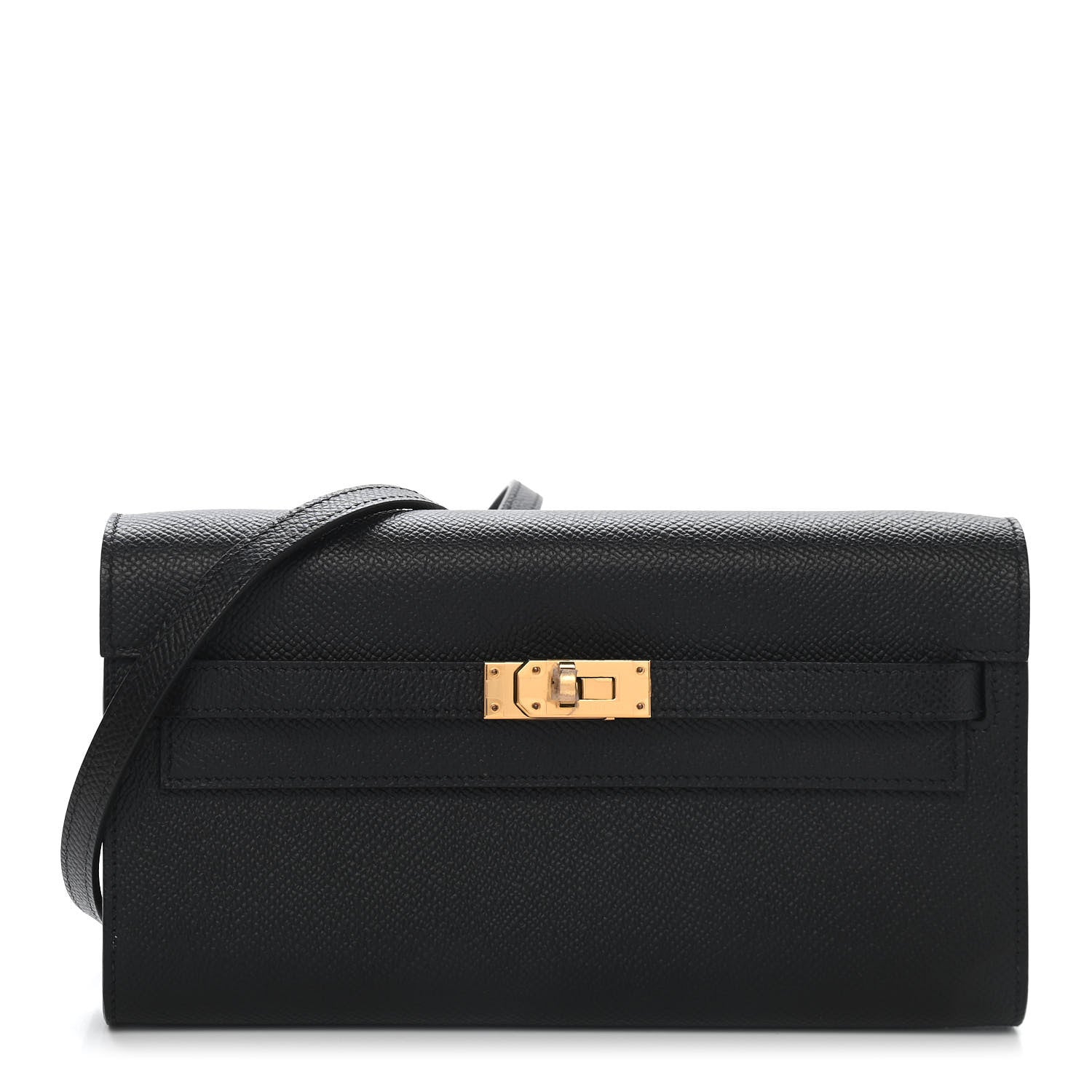 Hermes Epsom Kelly Wallet To Go Black 1 of 7