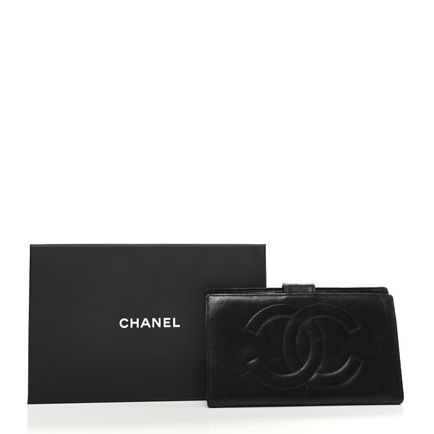Chanel Lambskin Timeless CC French Wallet Black 8 of 8