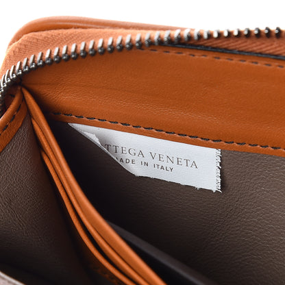 Bottega Veneta Ayers Livrea Intrecciato Zip Around Wallet Brown 7 of 10