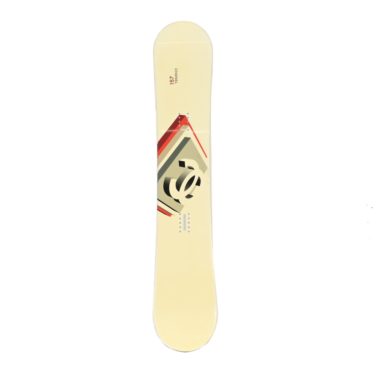 Luxury in the Alps Snowboard and Bindings Set 157 White Red