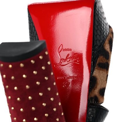 Christian Louboutin Calf Hair Leopard Print Bingirl Plume 130 Pump 37 Multicolor 6 of 9