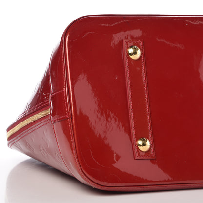 Louis Vuitton Vernis Alma MM Pomme D'Amour 10 of 13