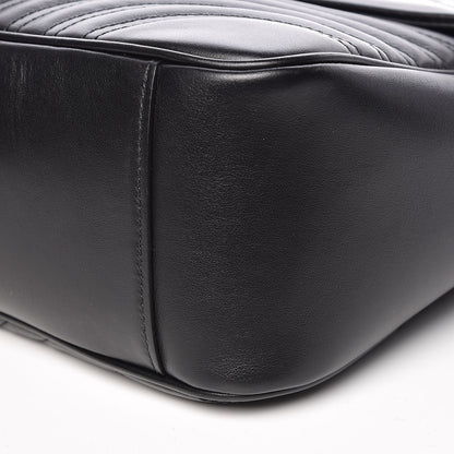 Gucci Calfskin Matelasse Large GG Marmont Shoulder Bag Black 14 of 14