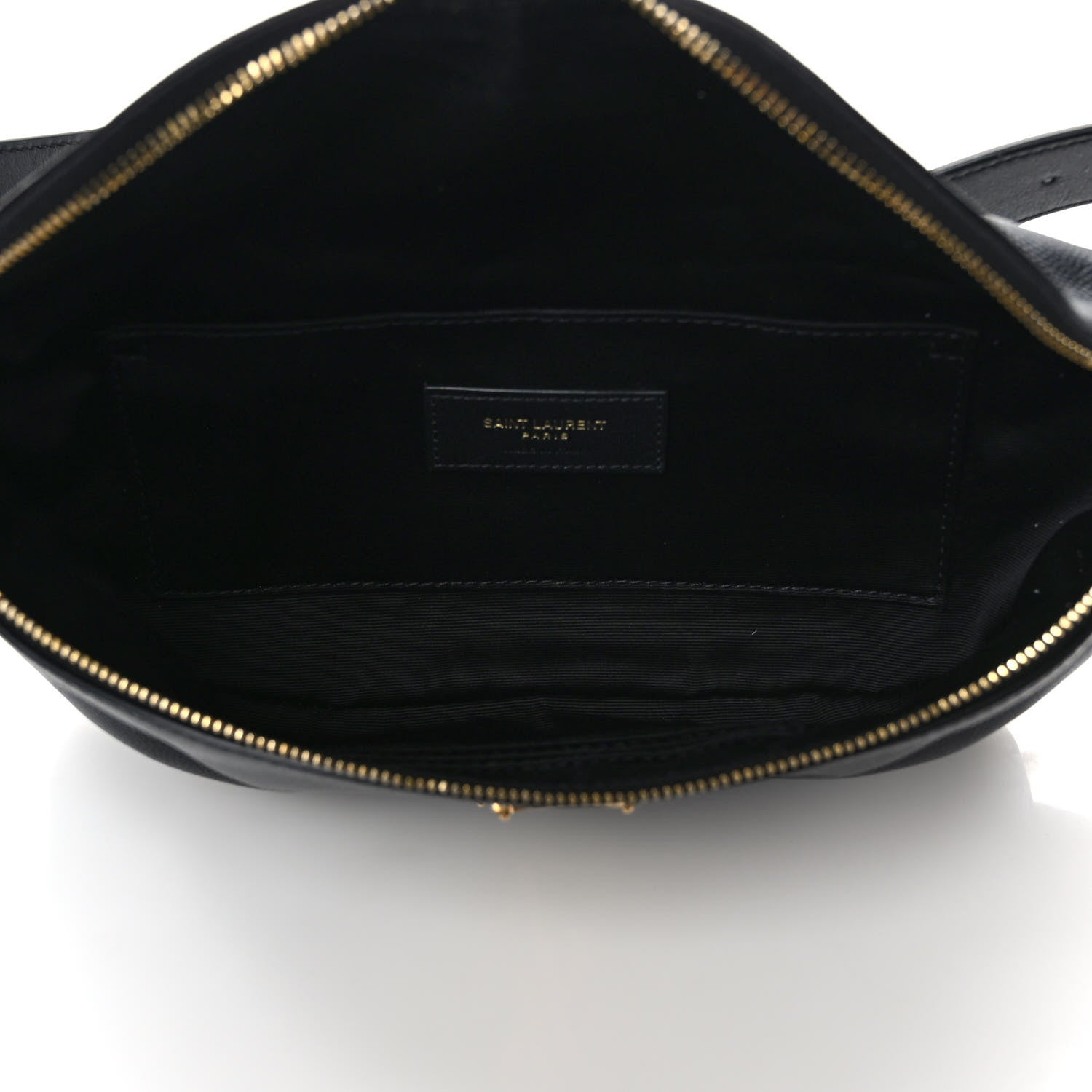 Saint Laurent Grain De Poudre Monogram Belt Bag Black 5 of 10