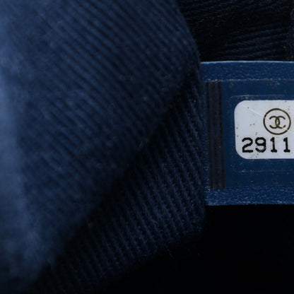 Chanel Denim Quilted Medium Denim Trip Single Flap Blue 7 of 11