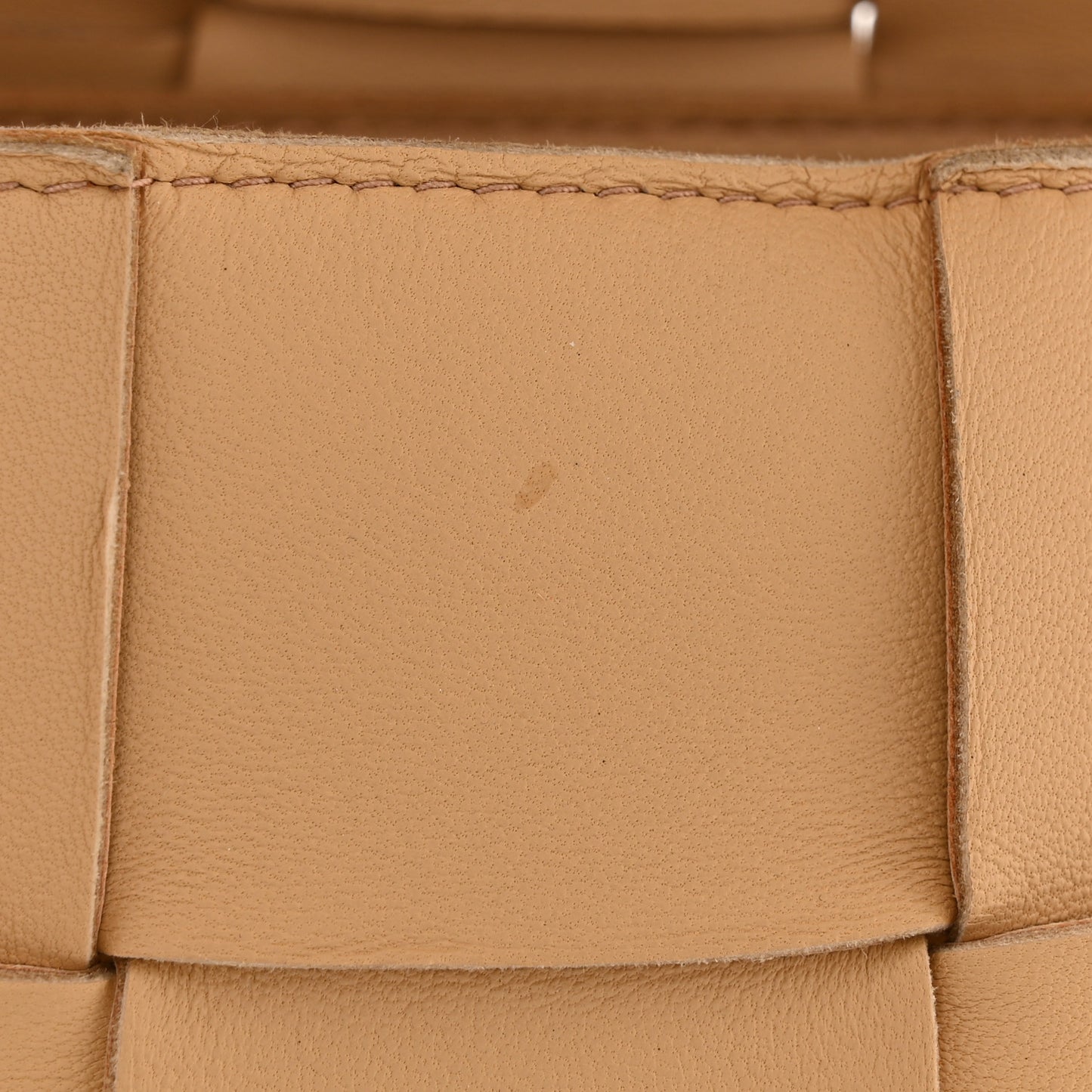 Nappa Maxi Intreccio The Belt Cassette Bag Almond