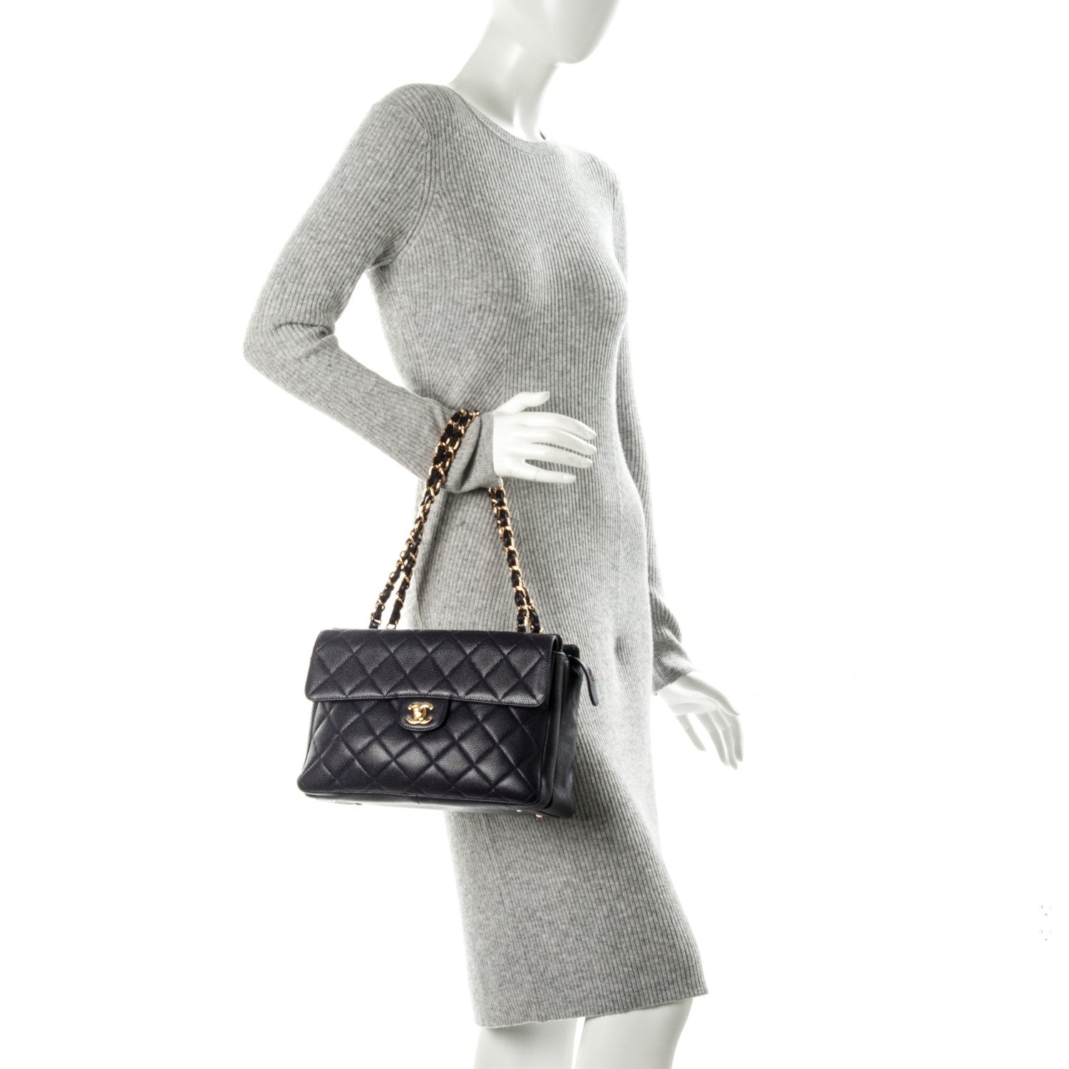 Chanel Caviar Quilted Camera Case Purple 2 of 8