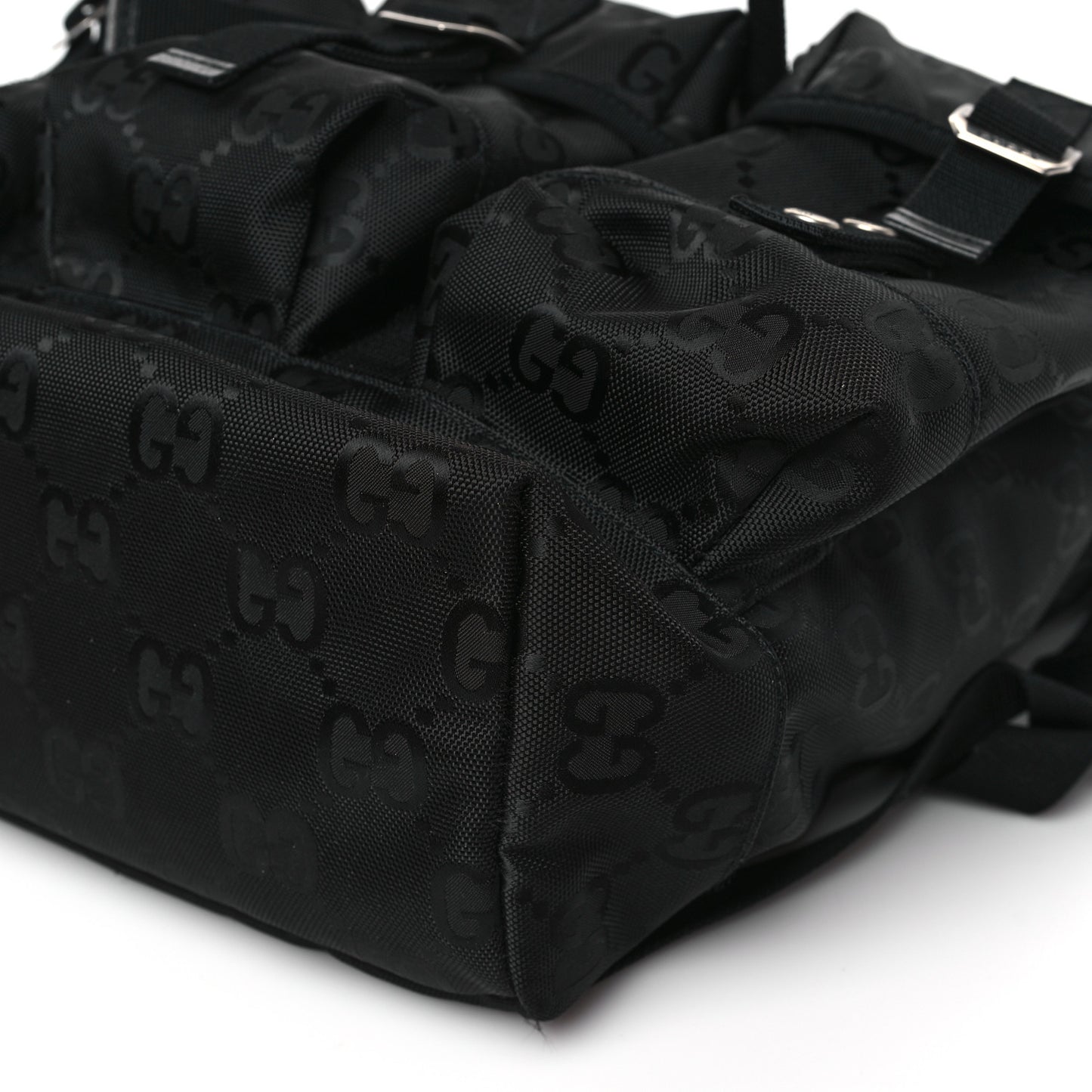 Econyl Nylon Monogram Off The Grid Utility Pocket Backpack Black