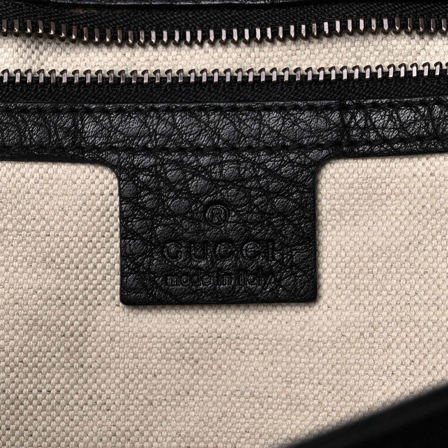 Gucci Calfskin Large GG Marmont Shoulder Bag Black 6 of 17