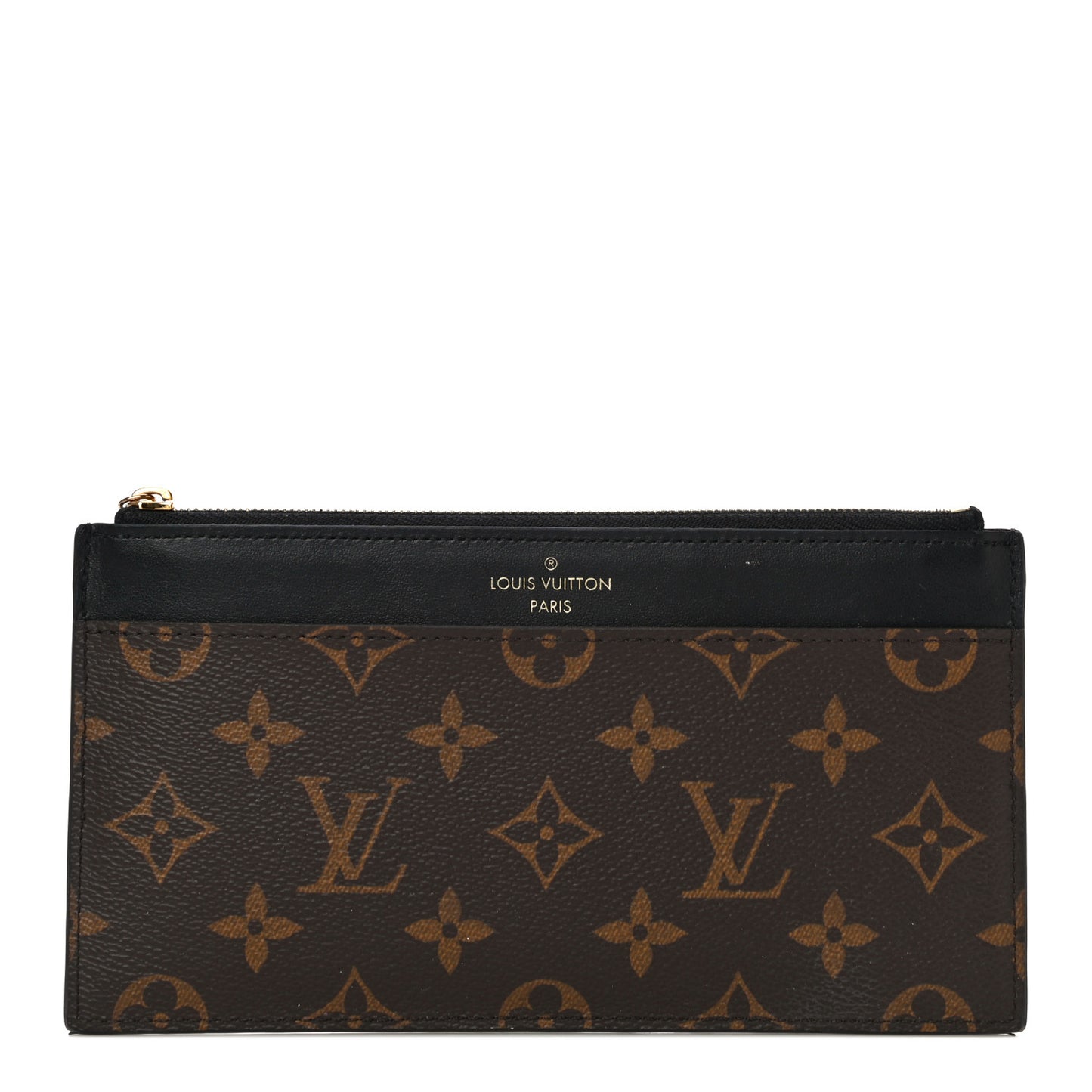 Monogram Slim Purse Black