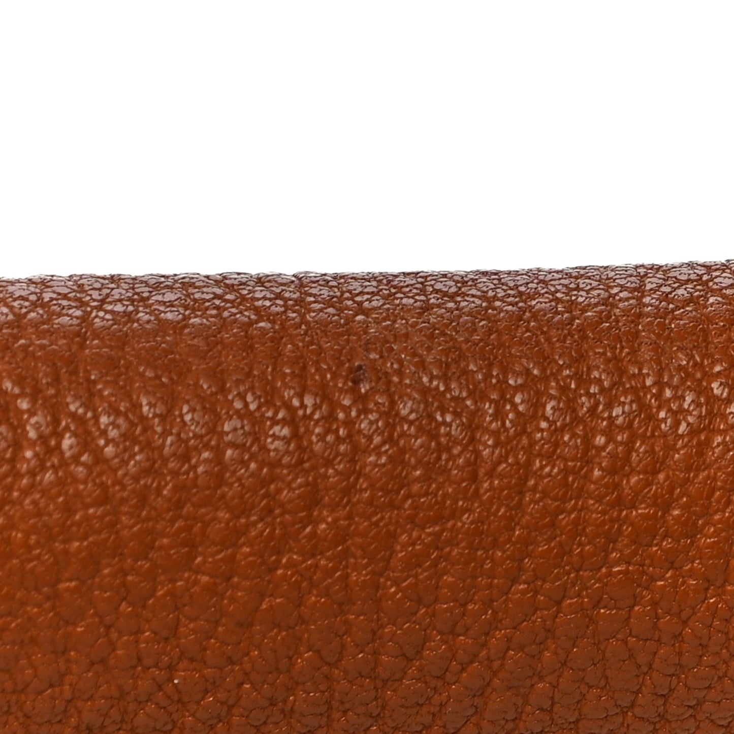 Grained Lambskin Mini Drew Shoulder Bag Caramel